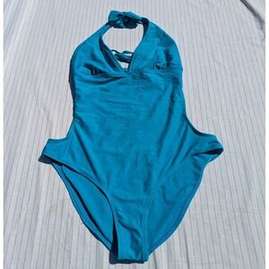 Body Glove Sexylicious 1 Piece Swim Suit Blue Size LARGE.